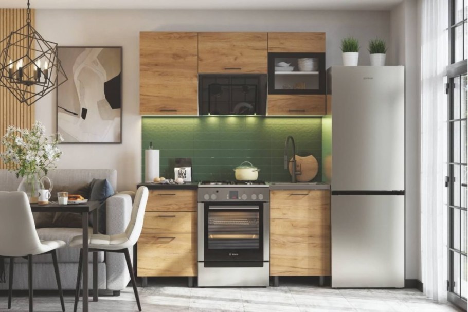 Кухня крафт интерьер кухни