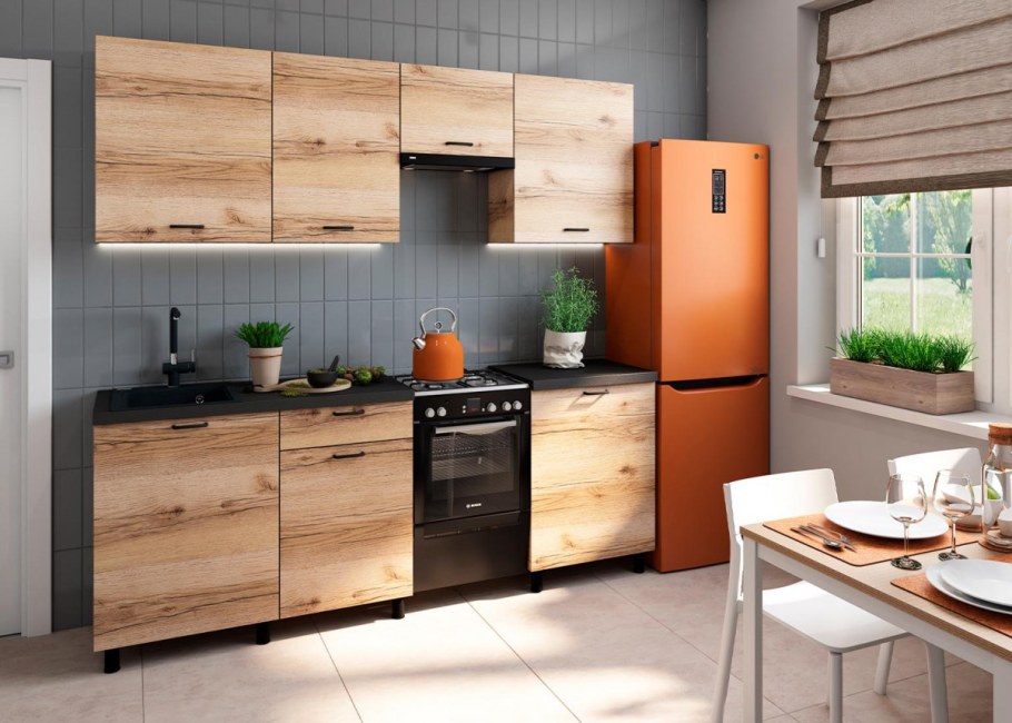 Кухня Лаванда дуб золотой