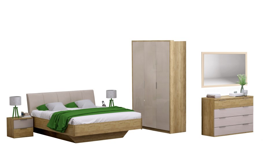 Комплект для гостиной Тоскано №8 (дуб крафт/капучино гл)