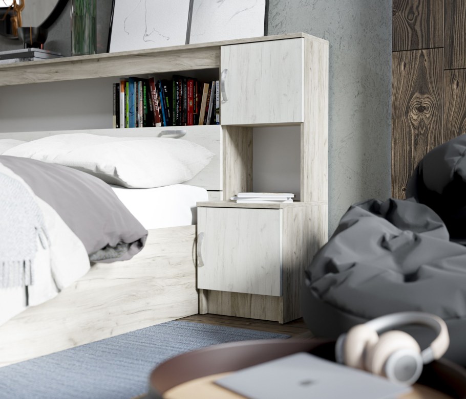 Кровать Бася дуб крафт