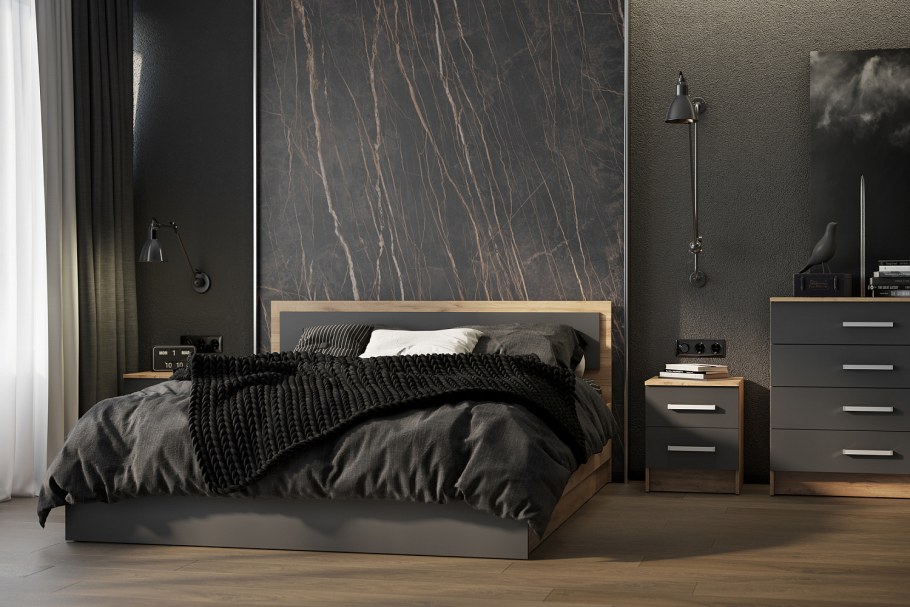 Кровать Мартина 1,6 графит