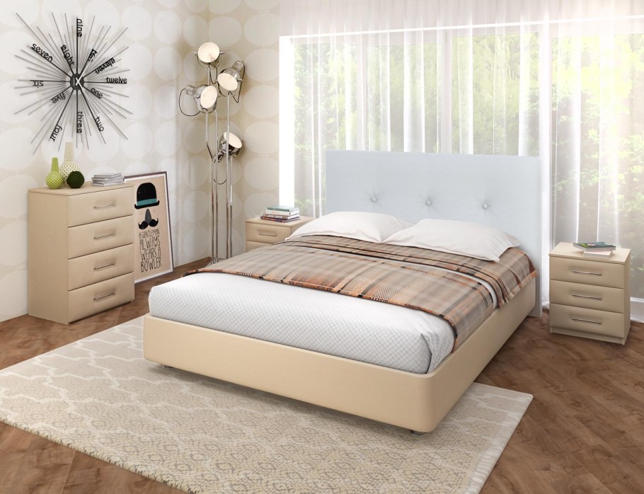 Кровать Уника 90х200 белый