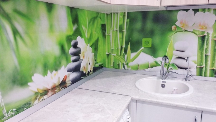 Кухонный фартук из АБС пластика