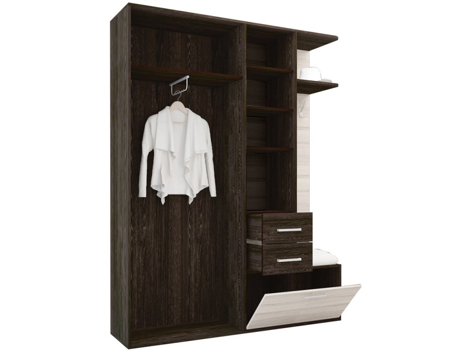 Прихожая танго 2, 1600х2116х446, кантербери/дуб сонома