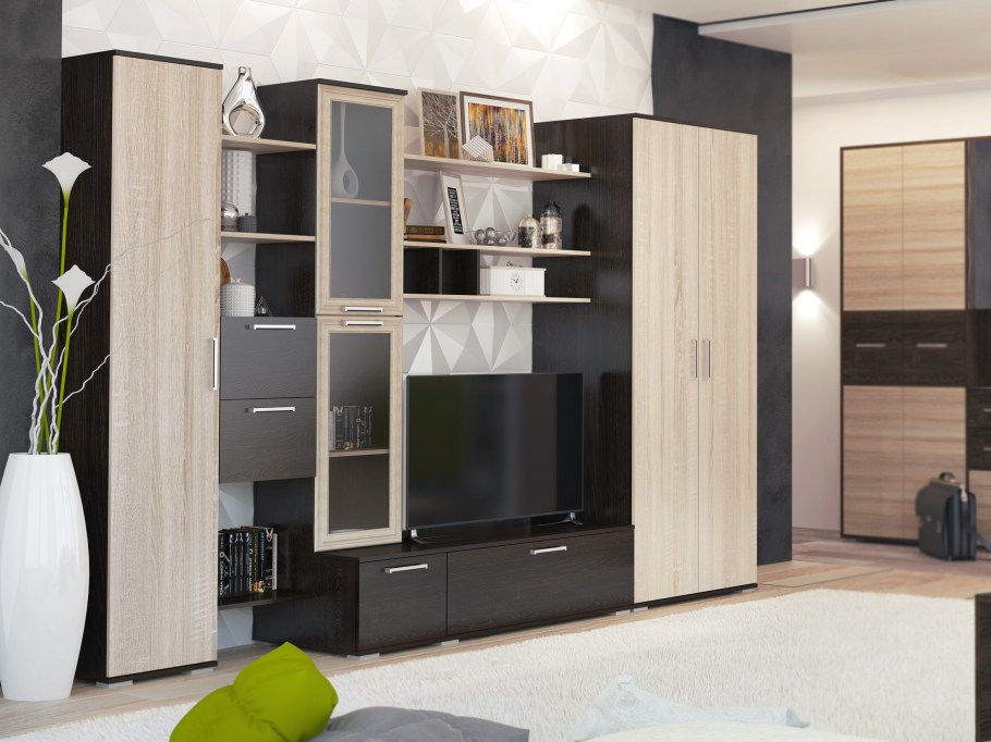 Стенка Милан (кантерберри/сонома)(Горизонт)