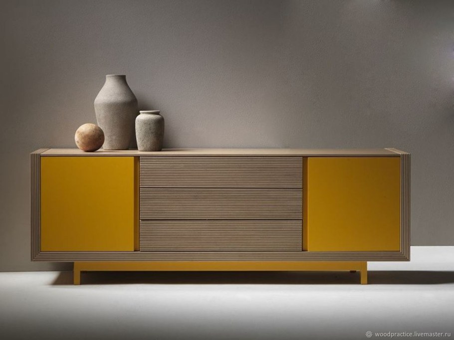 Wооdеn Sidеbоаrd with вооkсаsе frоm JITОNА