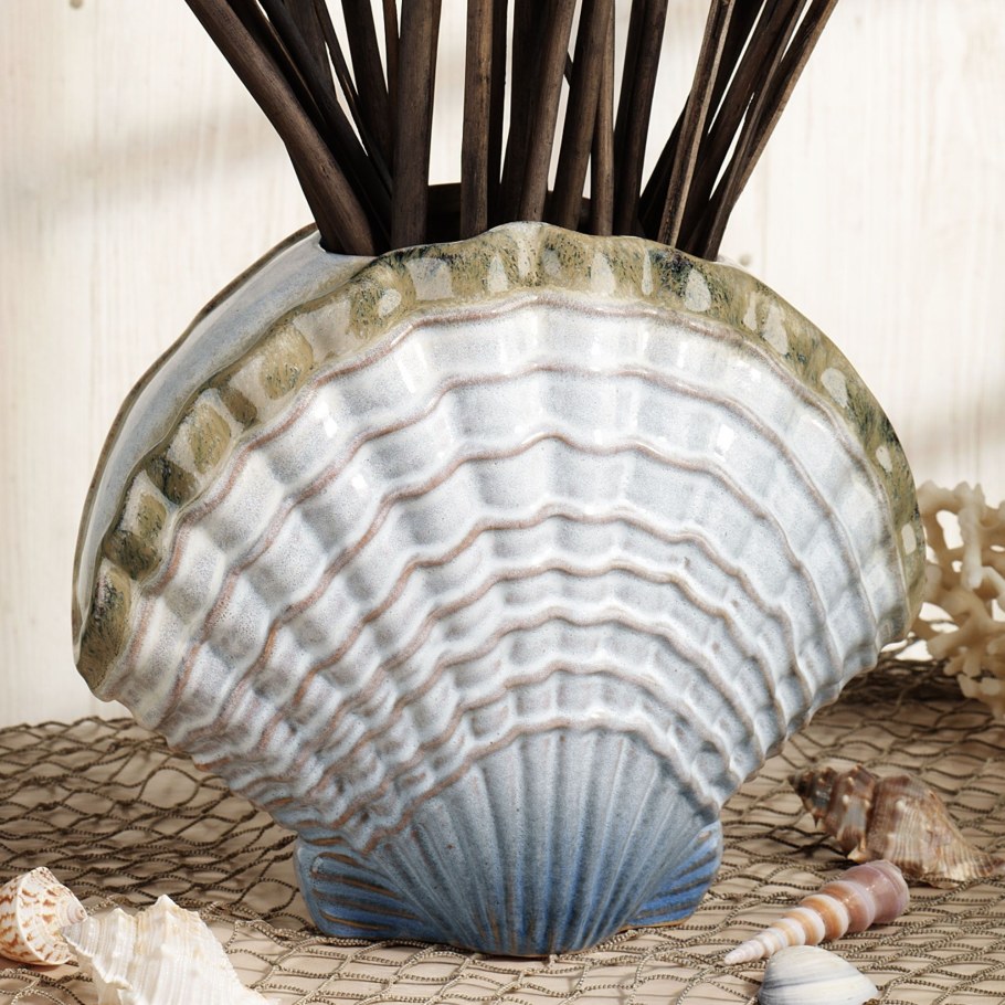 Морские раковины в интерьере