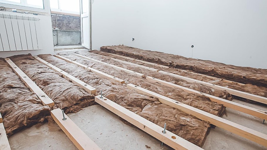 Полы в панельном доме на деревянных лагах