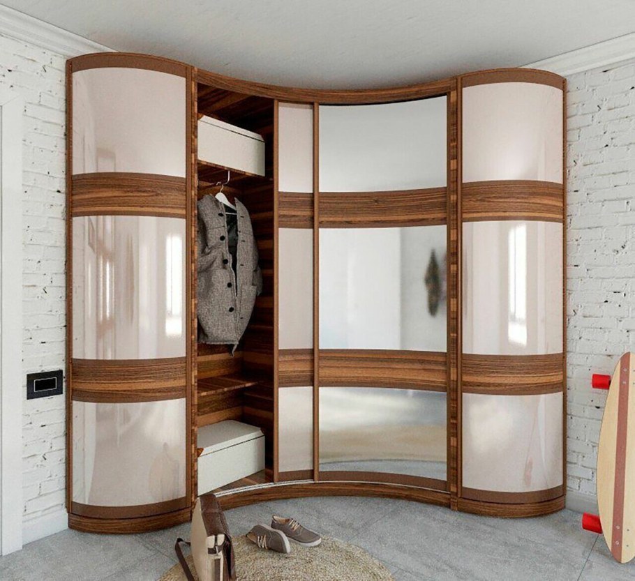 Шкаф-купе радиусный комфорт радиусный 1.8