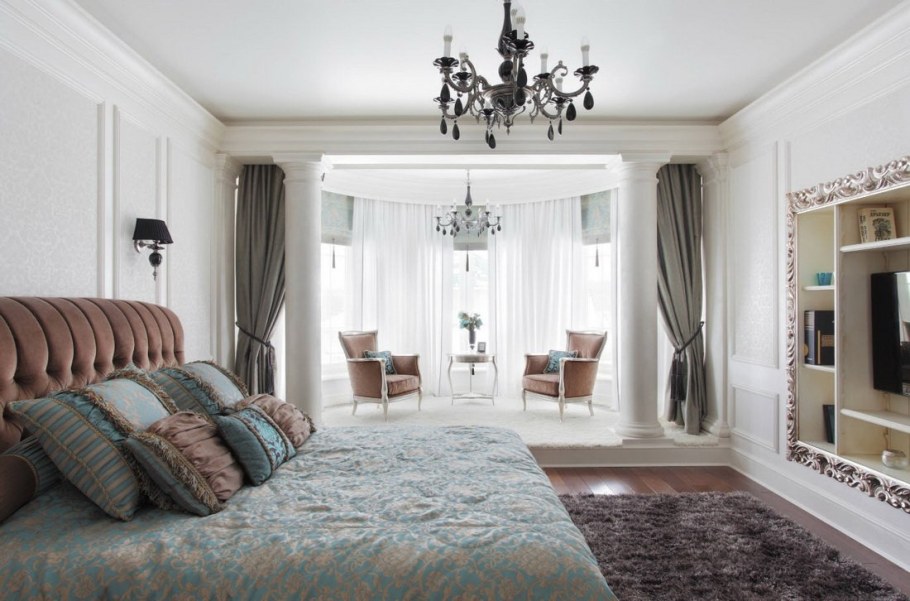 Спальня с эркером