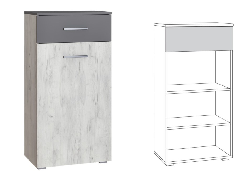 ЛДСП расцветки серый дуб