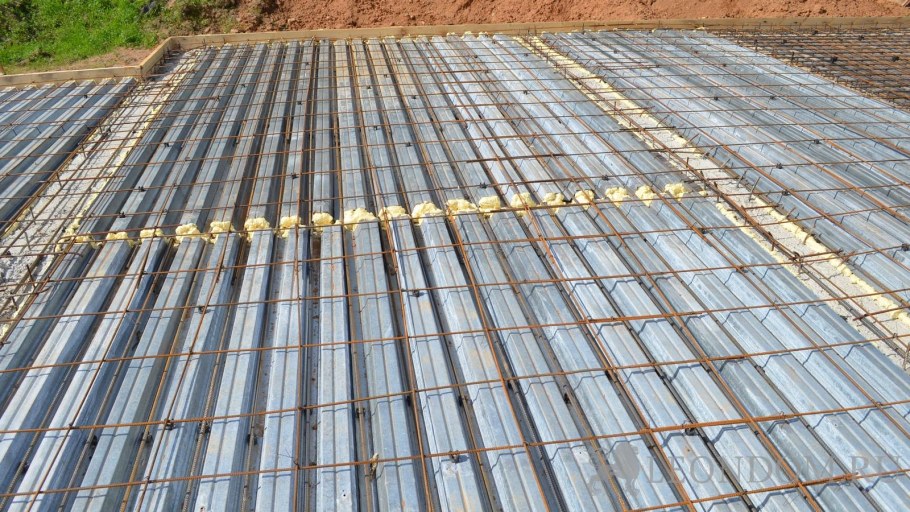 Монолитное перекрытие по профнастилу н75