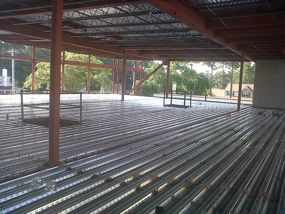 Межэтажное перекрытие профнастил н75