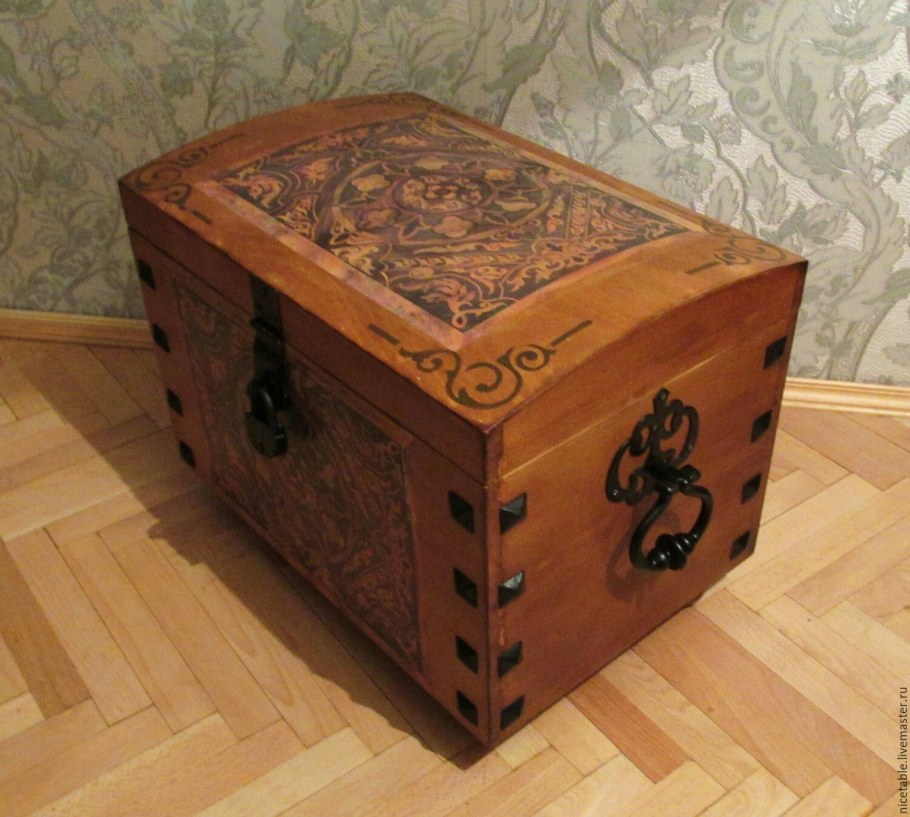 Сундук большой красивый своими руками