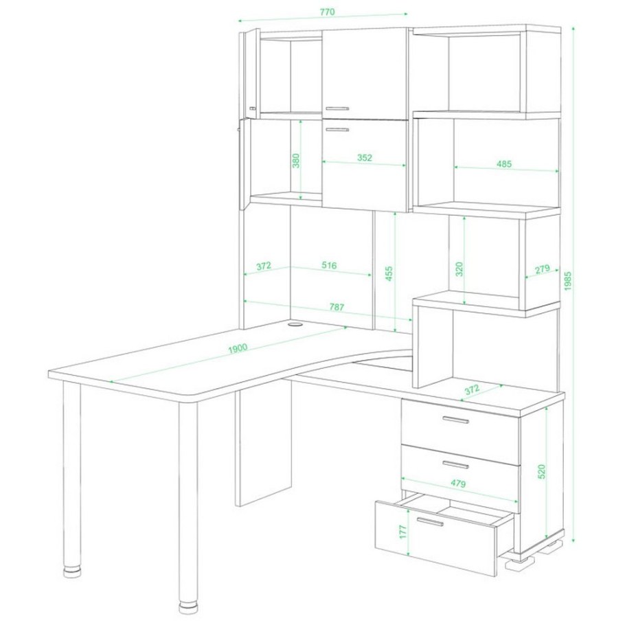 Стол компьютерный Мэрдэс ср-160м