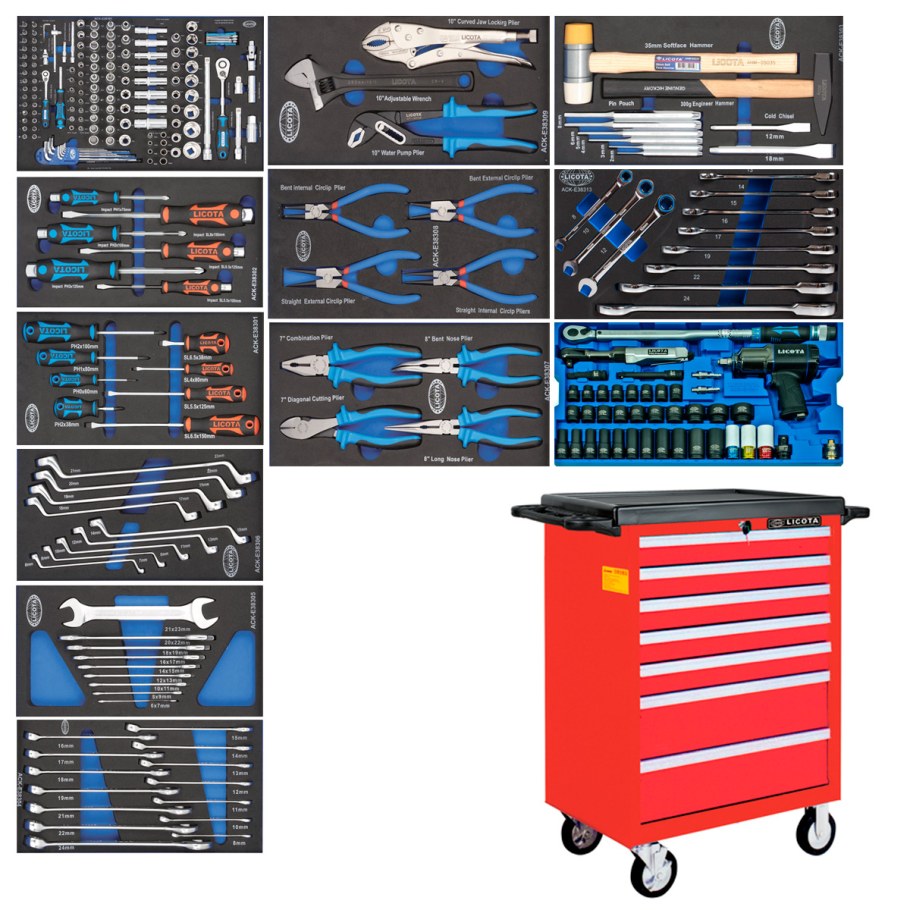 Инструментальная тележка Ликота с инструментом
