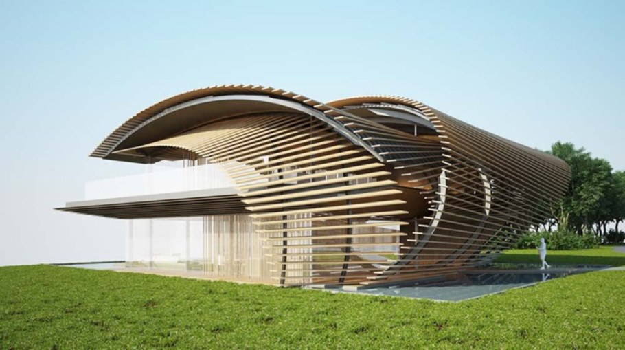 Павильон Kengo Kuma проект