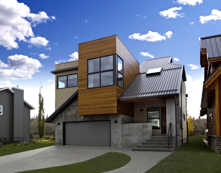 Дом Модерн скатная кровля