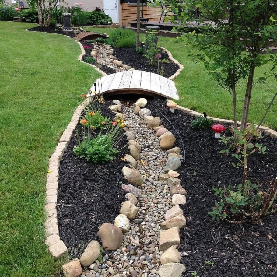 Сухой ручей на даче