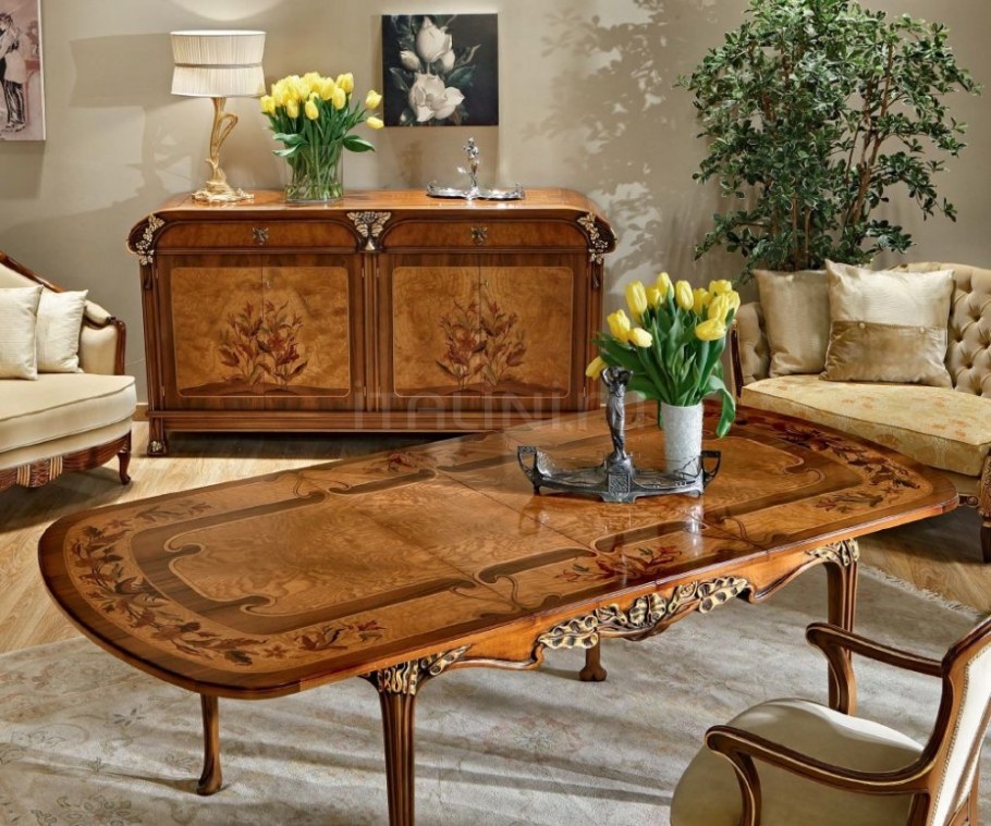 Инкрустированная мебель для гостиной