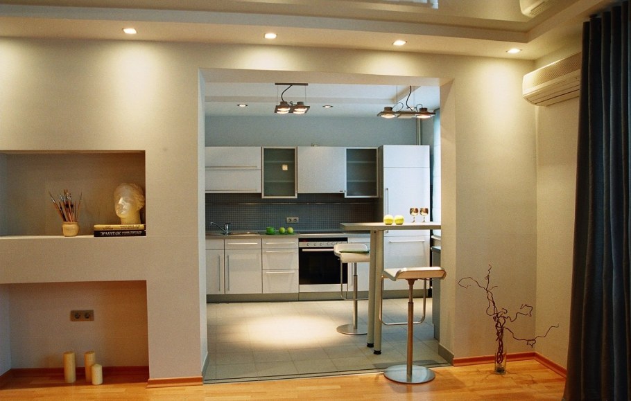 Перепланировка кухни с гостиной