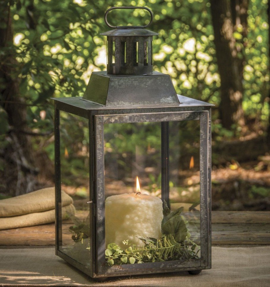 Уличный фонарь для свечи