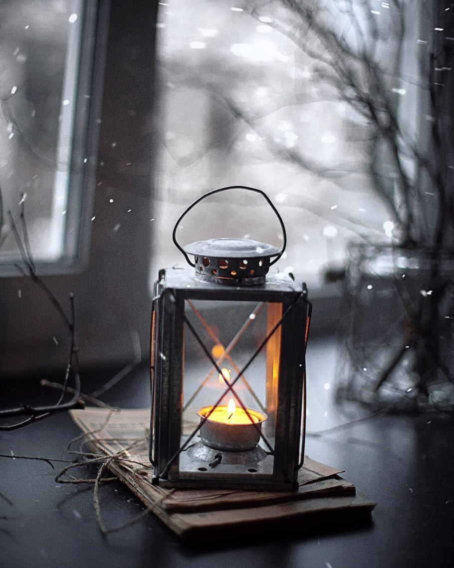 Фонарик со свечкой