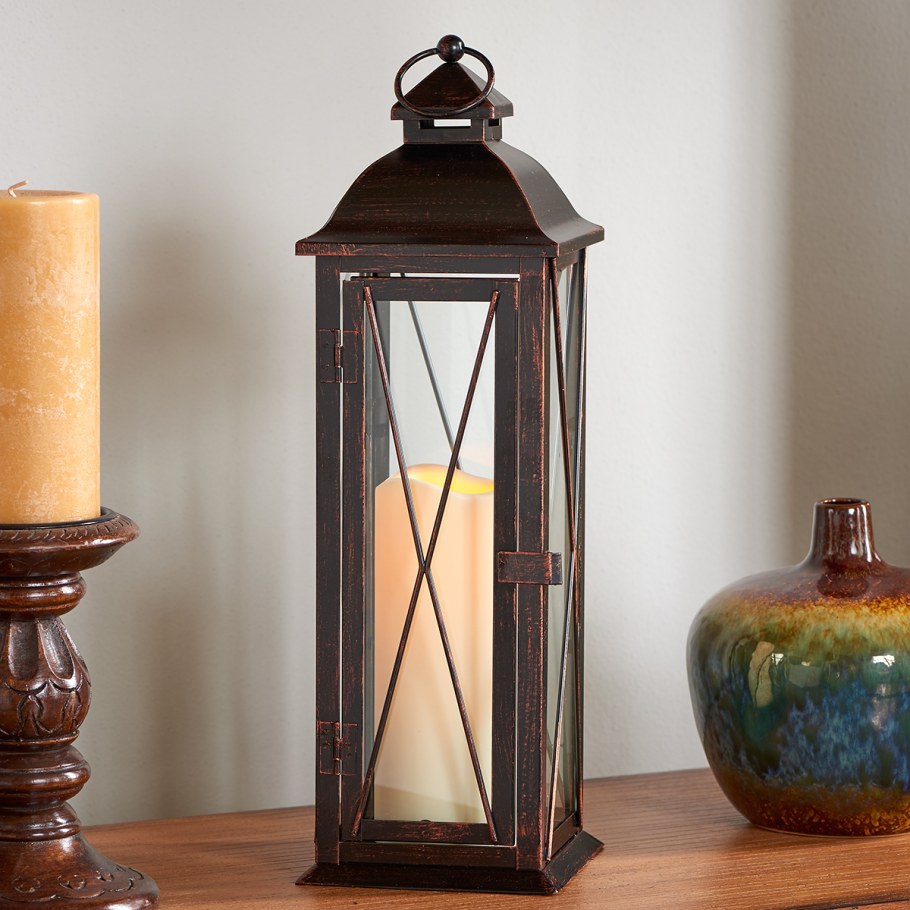 Подсвечник фонарь антик