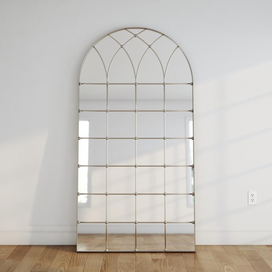 Зеркало arched Windowpane Palladian Mirror