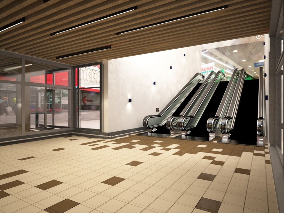 Интерьер входной группы кинотеатра