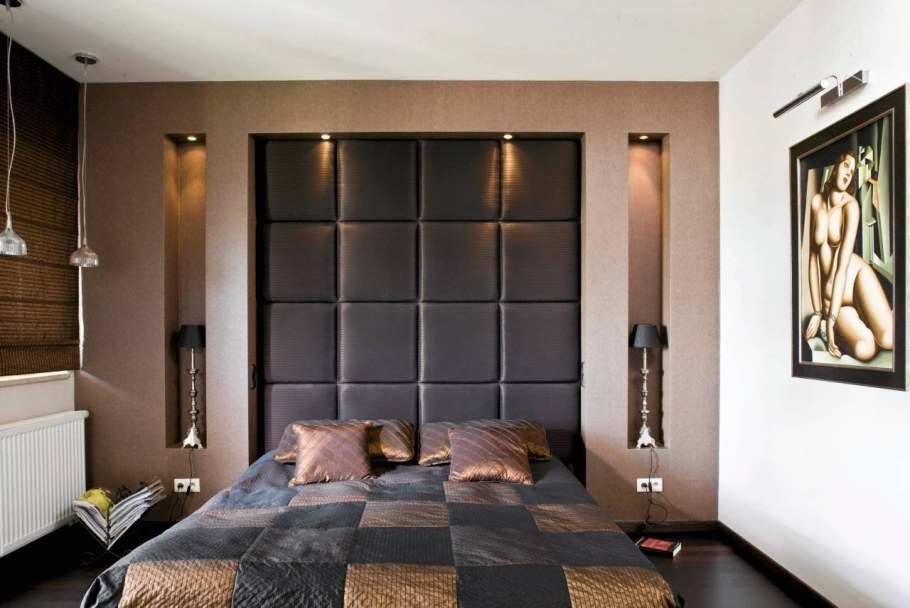 Мягкие стеновые панели в нише