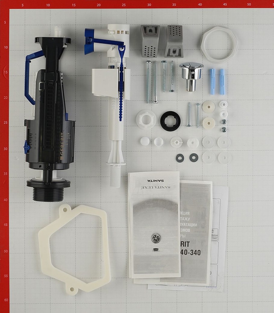 Сборка унитаза Санита Люкс