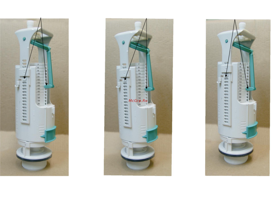 Арматура Геберит на Санита Люкс