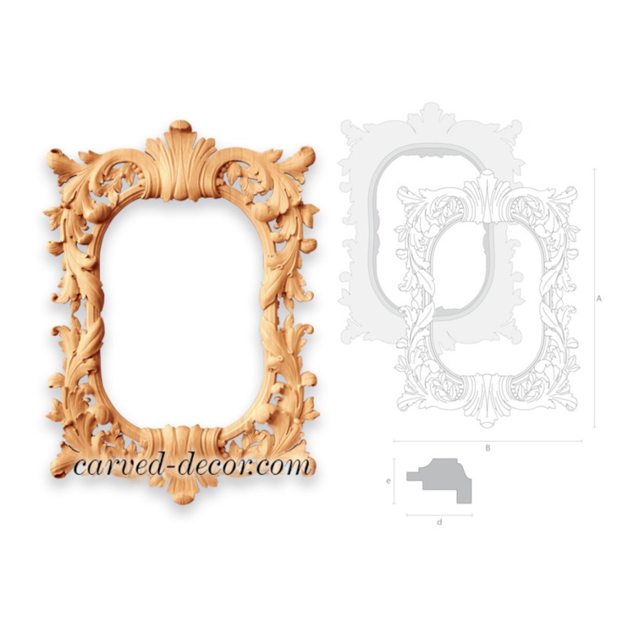 Резные рамки для зеркала из дерева