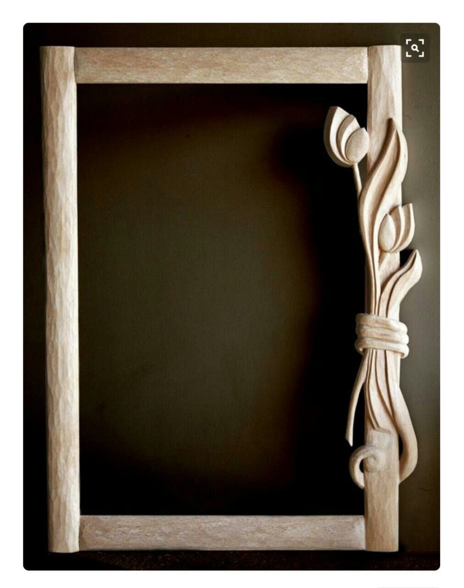 Обрамление для зеркала из дерева