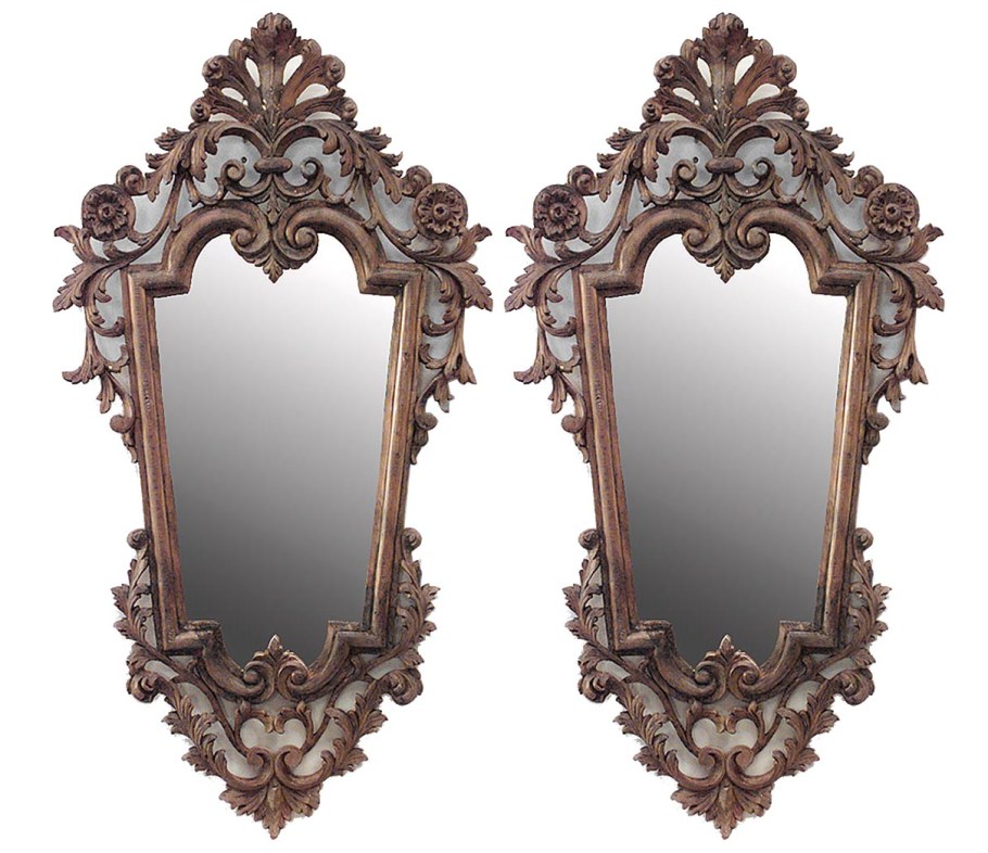 Рококо резьба по дереву зеркала