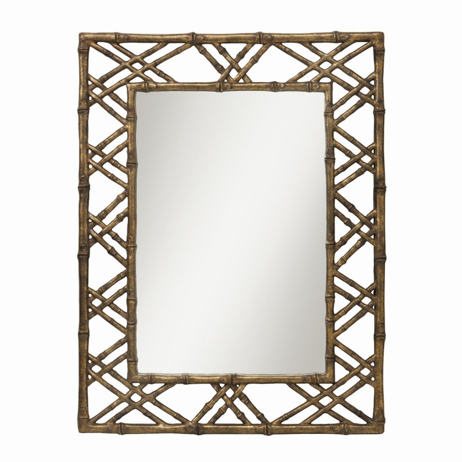 Зеркало с красной рамкой