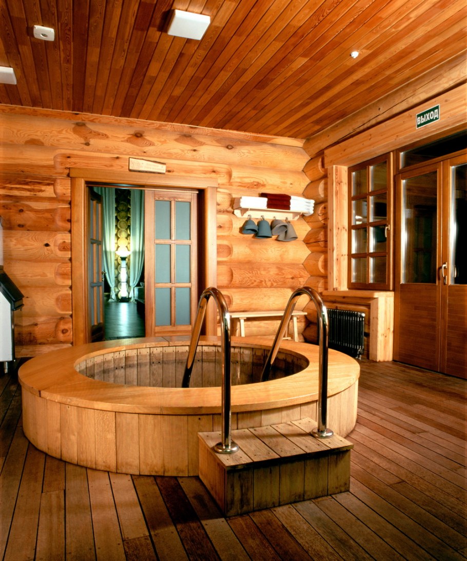 Красивый интерьер бани
