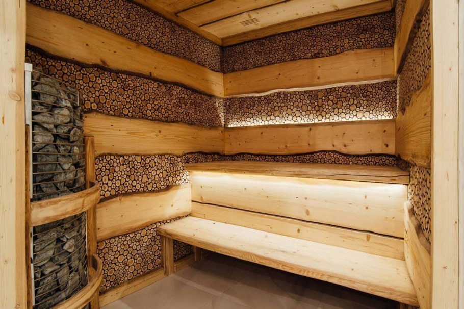 Оригинальная отделка бани