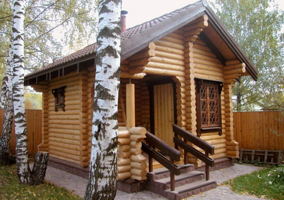 Красивые бани из сруба