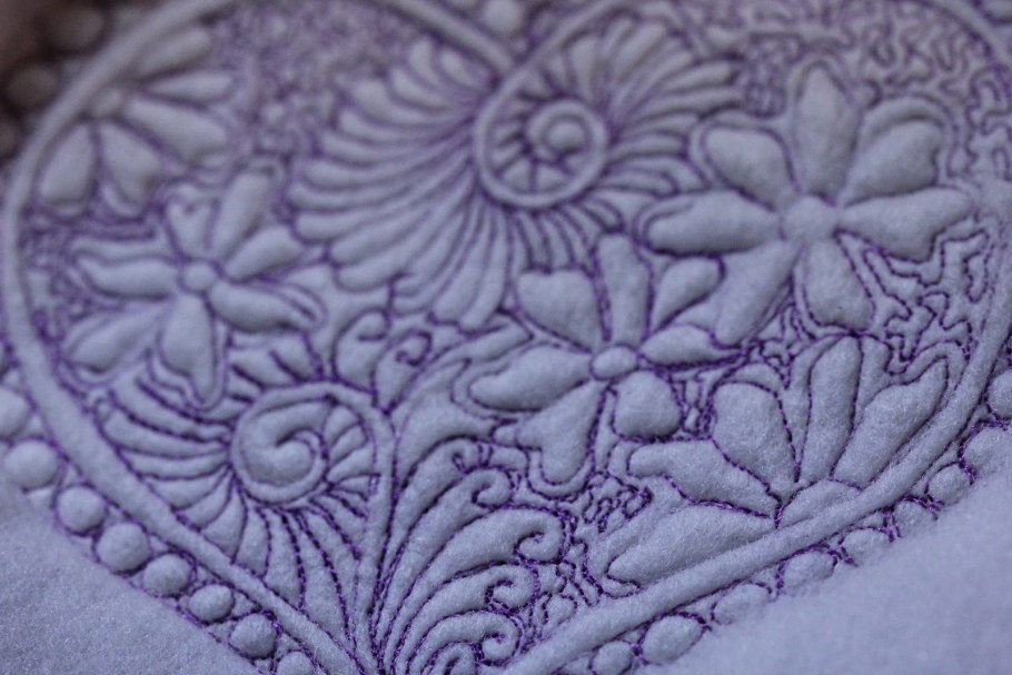 Трапунто из шерсти