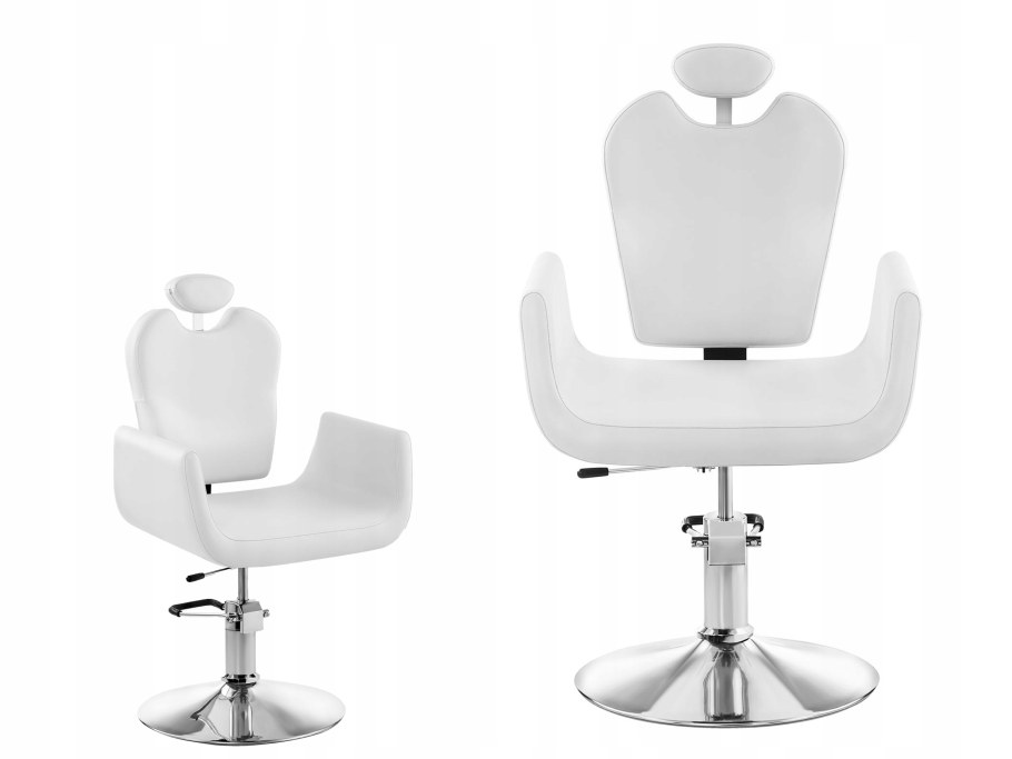 Кресло парикмахерское белое