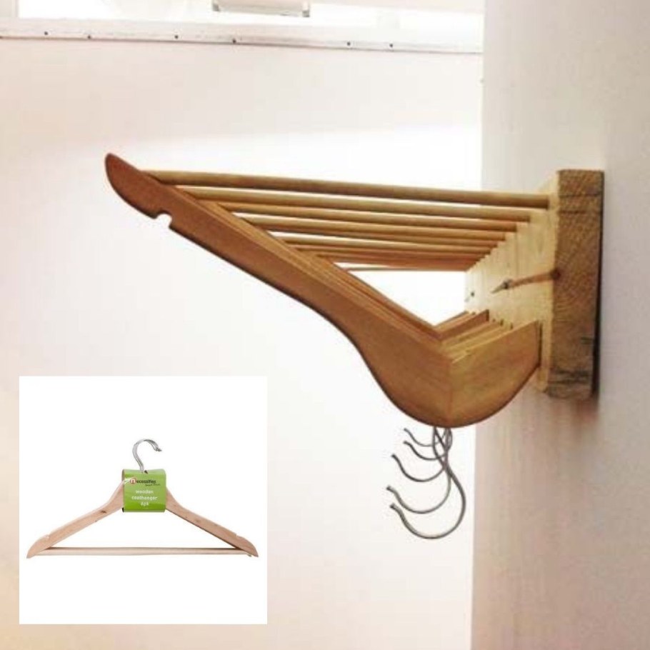 Креативная вешалка из реек
