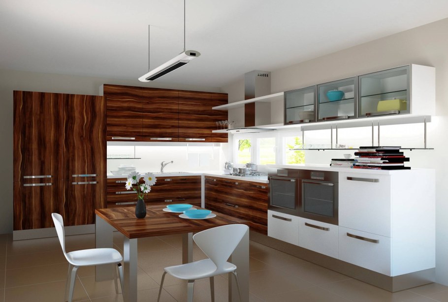 Кухня зебрано лофт