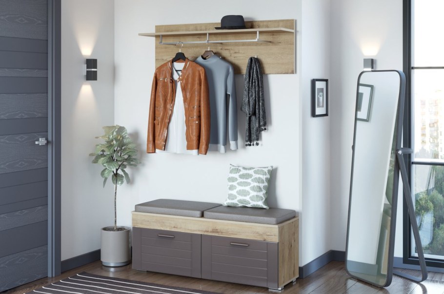 Прихожая Ливорно-3 графит модульная