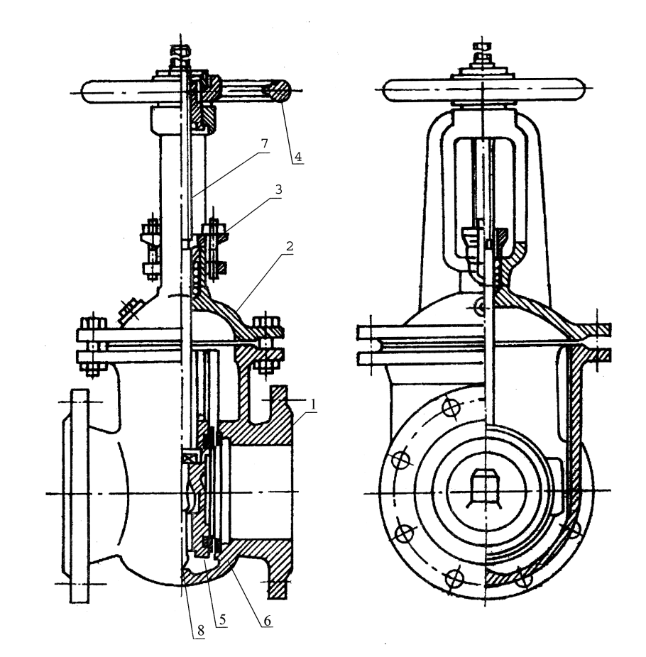 Грундбукса задвижки чертеж