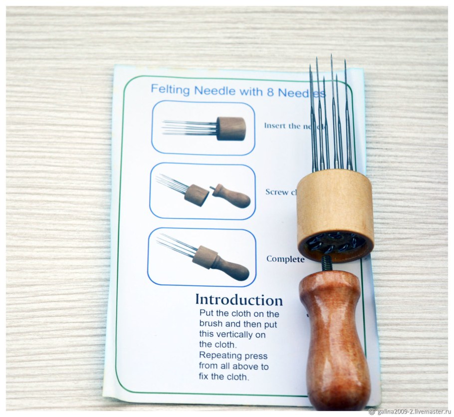 Держатель для игл для валяния + 3 иглы yl-502 FN-005