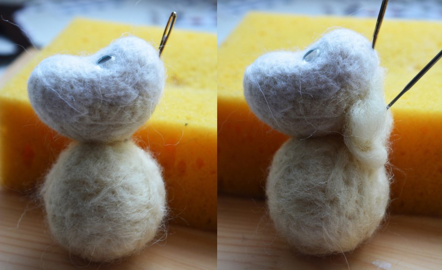 Валяние из шерсти Муми Тролль сухое шерсти