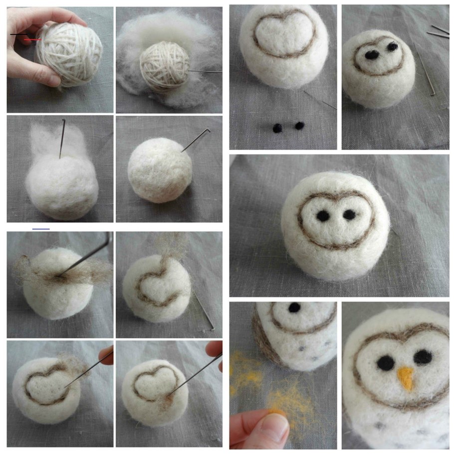 Валяние из шерсти для начинающих игрушки пошагово