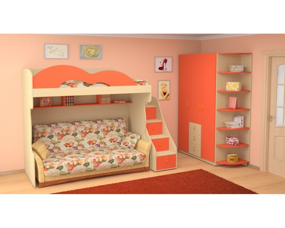 Ивушка кровать диван двухъярусная